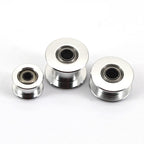 (Pack of 10)20 Teeth 5mm Bore 10mm Width Belt Silver Tone GT2 Idler Pulley Aluminum Alloy Toothless Timing Belt Pulley Wheel for 3D Printer Accessory