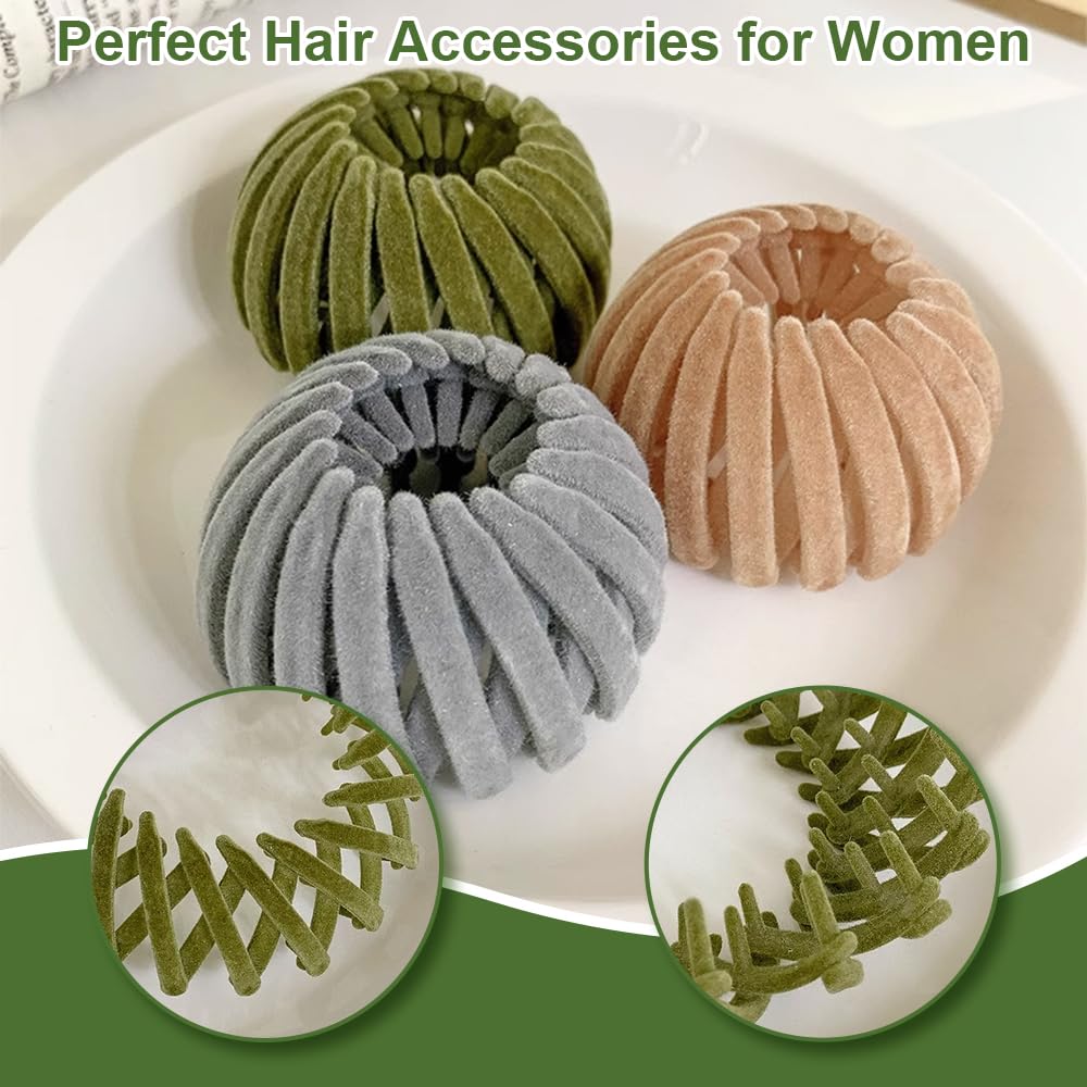 Bird Nest Magic Hair Clip - Expandable Hair Bun Maker Hair Accessories for Women Ponytail Holder Hair Bun Clip for