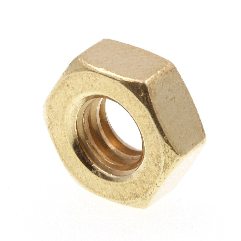 Prime-Line 9074496 Machine Screw Hex Nuts, 1/4 in.-20, Solid Brass (25 Pack)