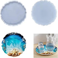 7.8inches Silicone Tray Mold, Geode Silicone Mold for Resin,Irregular Resin Casting Mold for Coaster, Jewelry Storage