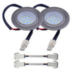 2-Pack 12V DC Stove Top Light 1.5W for 60mm/2.50in Hole (White 6000K)