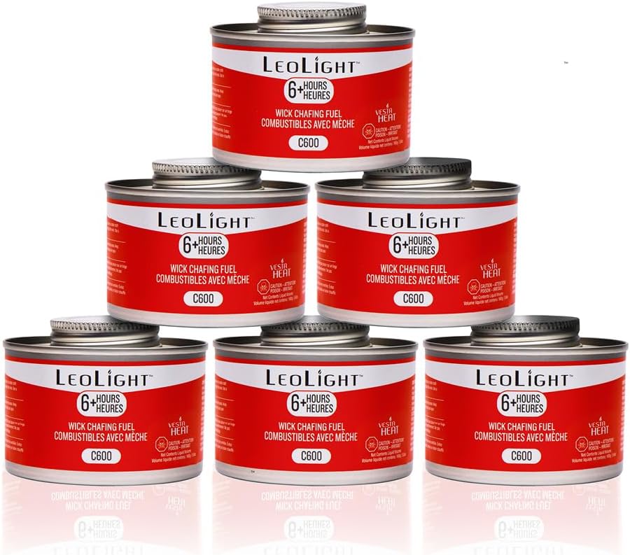 Chafing Fuel 6 Pack, 6 Hour Burn, 200 g (7.1 oz)