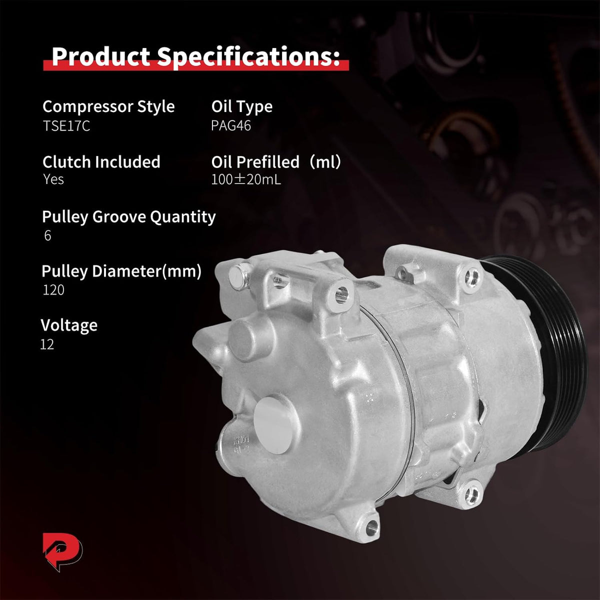 PHOBOOS A/C Compressor with Clutch Compatible with Toyota
