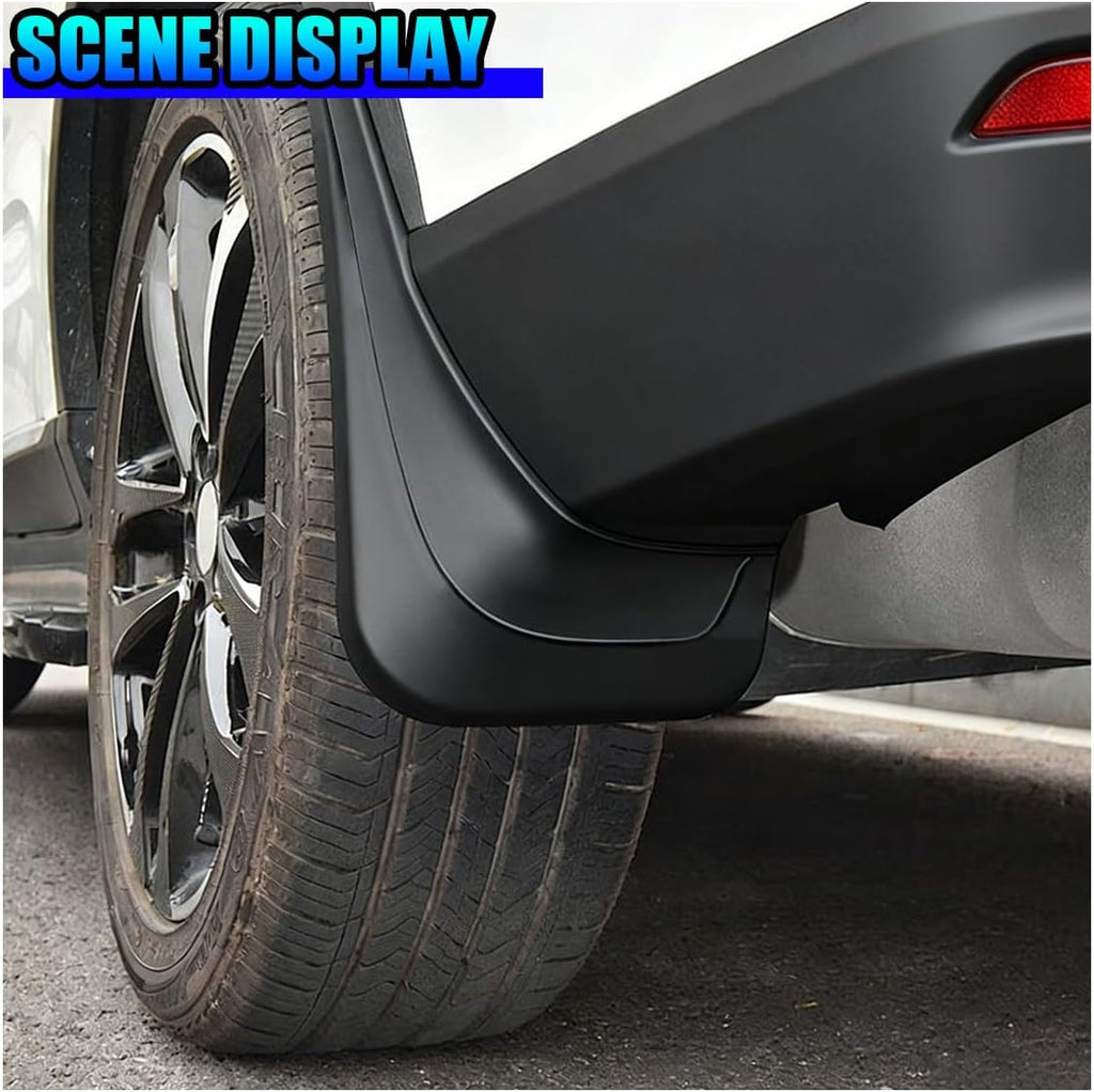 4PCS Car Mud Flaps, 12"×8.5" Universal Bendable Auto Splash Guards Set with Screws, Flexible Vehicle Front & Rear