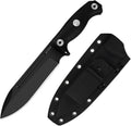 Drop Bear Fix 7 Fixed Blade Knife, 6.51" 1095 Blade, Hammer Pommel | Full Tang Hunting Survival Bushcraft Knife with