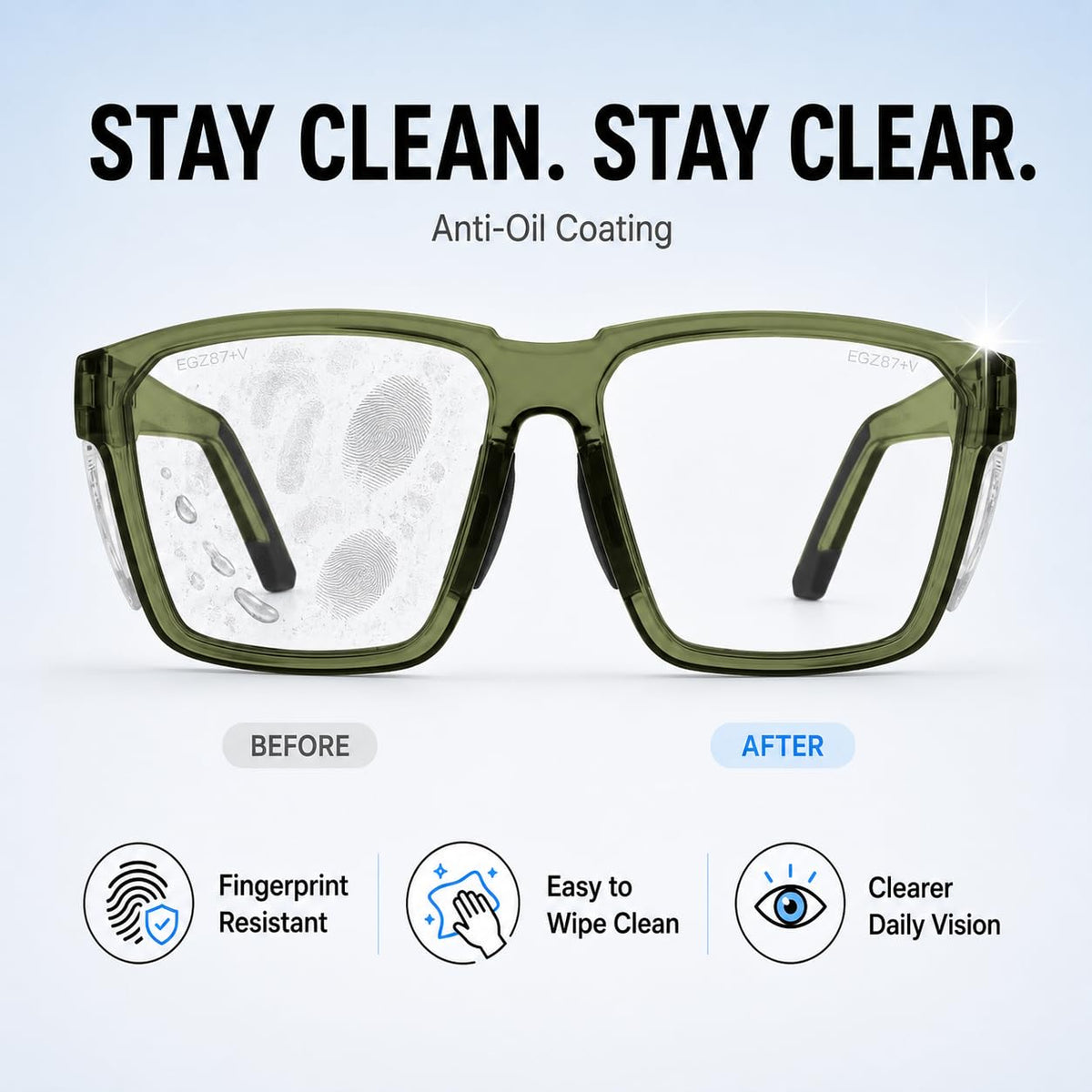 VETRA X Z87+ Photochromic Safety Glasses UV400 Side Shield (NeoShift)