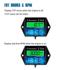 2 Pieces Runleader Backlight Hour/Tach Meter, Maintenance Reminder