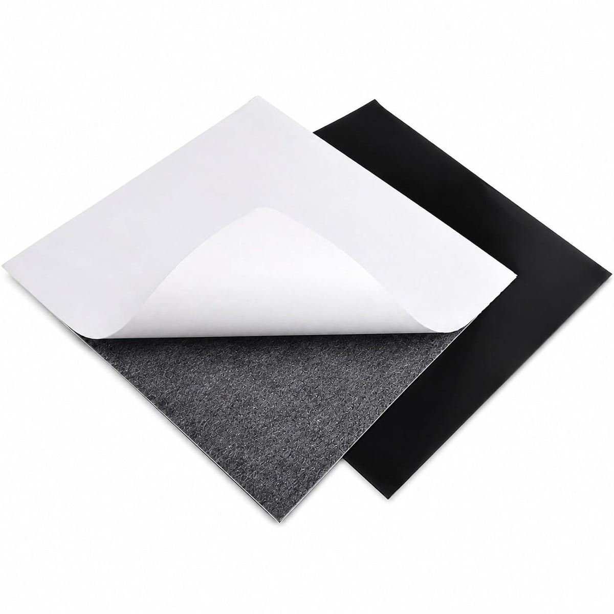 2 Pack Self-Adhesive Rubber Pad Sheet, 6 x 6 inches, Rubber Gasket Sheet