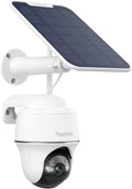 Security Cameras Wireless Outdoor, Pan Tilt Solar Powered, 5MP 2K+ Color Night Vision, 2.4/5GHz WiFi, Smart Cameras