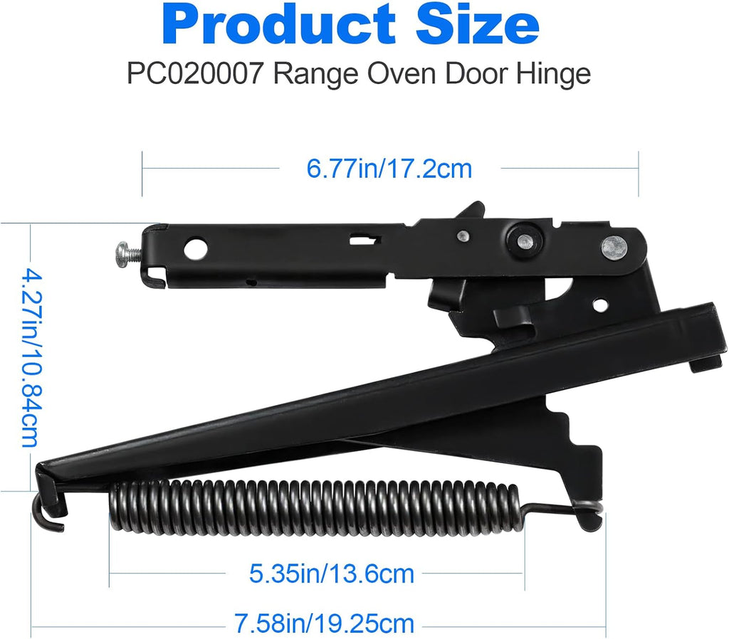 PC020007 Range Oven Door Hinge Compatible with Viking EVGIC485 SVGIC305DSI VGIC305 VGIC305DSI VGIC307 EVGIC305 VGIC307DSI VGIC485,Replace AP5315868 811471 PC020000 Range Oven Door Hinge