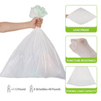 Large Trash Bag 13 Gallon Tall Drawstring 100% Post-Consumer Recycled Garbage Bag Waste Bag for Kitchen Office 0.8