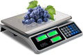 66 LB Digital Scale Price Computing Deli Electronic Counting Weight with Dual Clear LCD Display, Stainless Steel Top