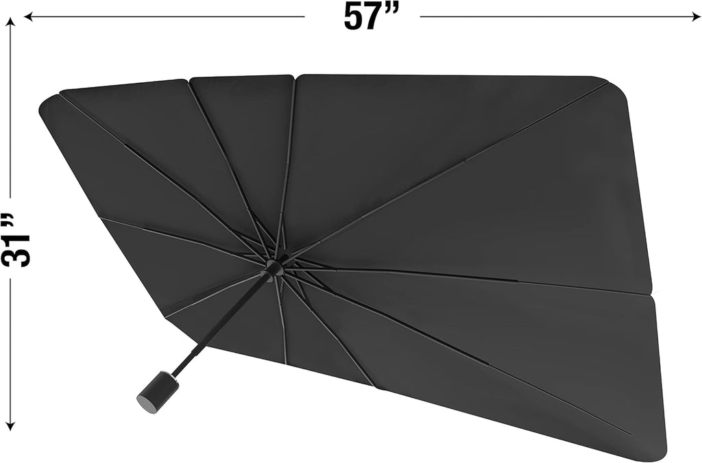Brella Shield by Arctic Air, Car Windshield Sun Shade, One-Size (31x57"), As Seen on TV