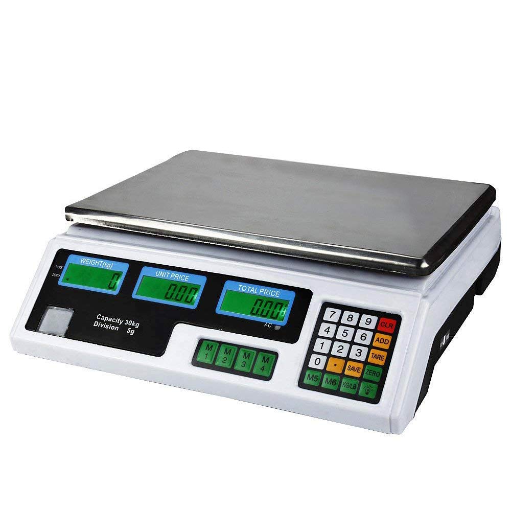 New Digital Scale Price Computing Deli Food Produce Electronic Counting Weight 60LB 30kg