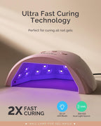 UV/LED Nail Lamp P-Plus30F for Rhinestone Glue | 36W; 3 Timer Settings; Smart Sensor; LCD Display; 99s Low-Heat Mode;