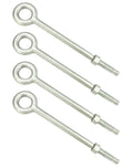 QWORK Eye Bolt with Nuts, 3/4'' x 12" Galvanized Eye Bolt, 4 Pack