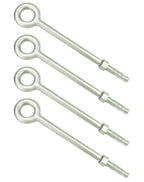 QWORK Eye Bolt with Nuts, 3/4'' x 12" Galvanized Eye Bolt, 4 Pack
