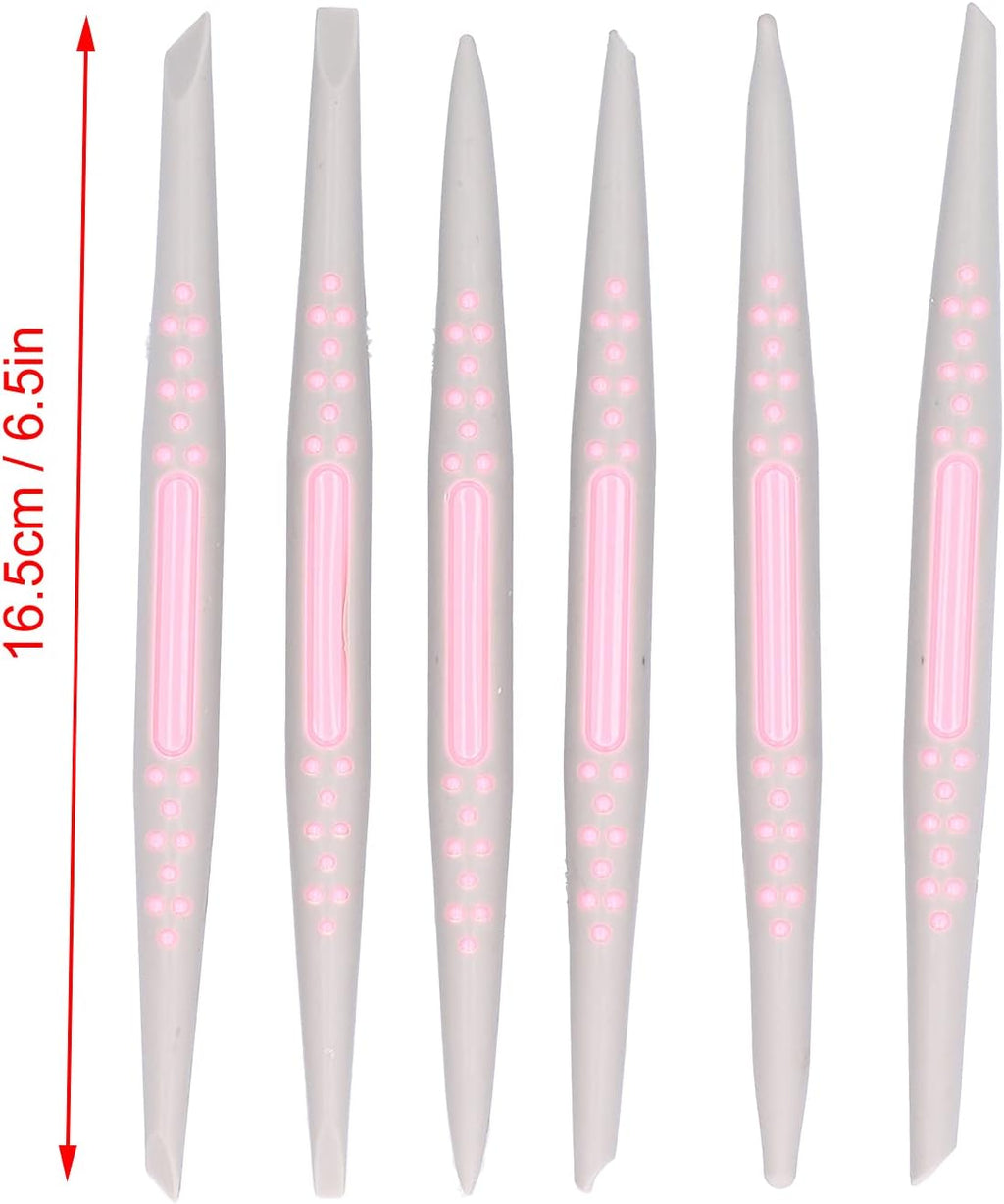 Plastic Fondant Carving Pen Set, 6-Piece Multi-Tip Tools
