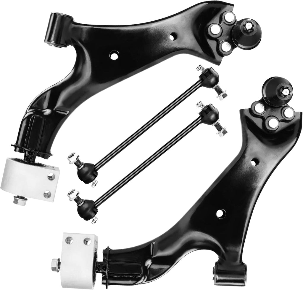 TadaMark Front Lower Control Arm with Stabilizer Sway Bar End Link Fit for 2010-2017 Chevrolet Equinox GMC Terrain - 4pcs