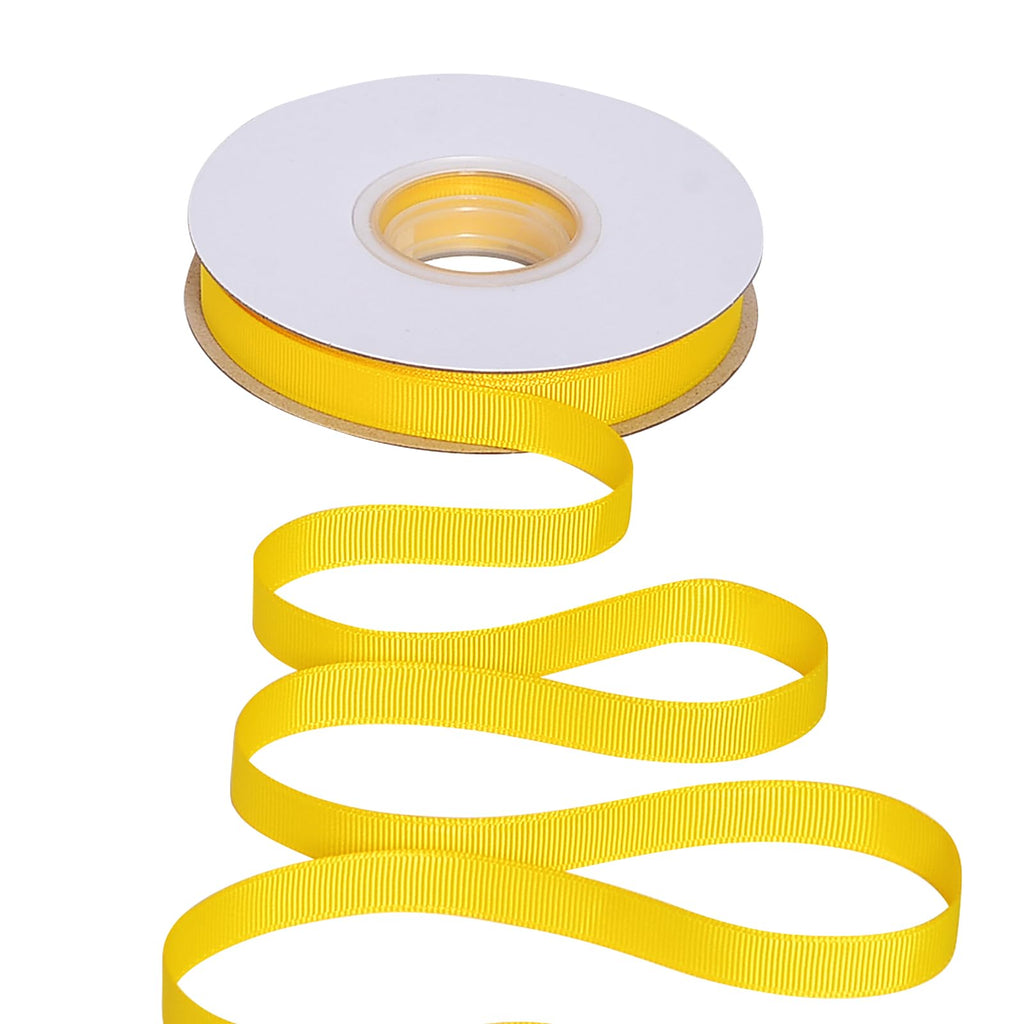 Yellow Grosgrain Ribbon, 1/2 Inch Continuous 25 Yards