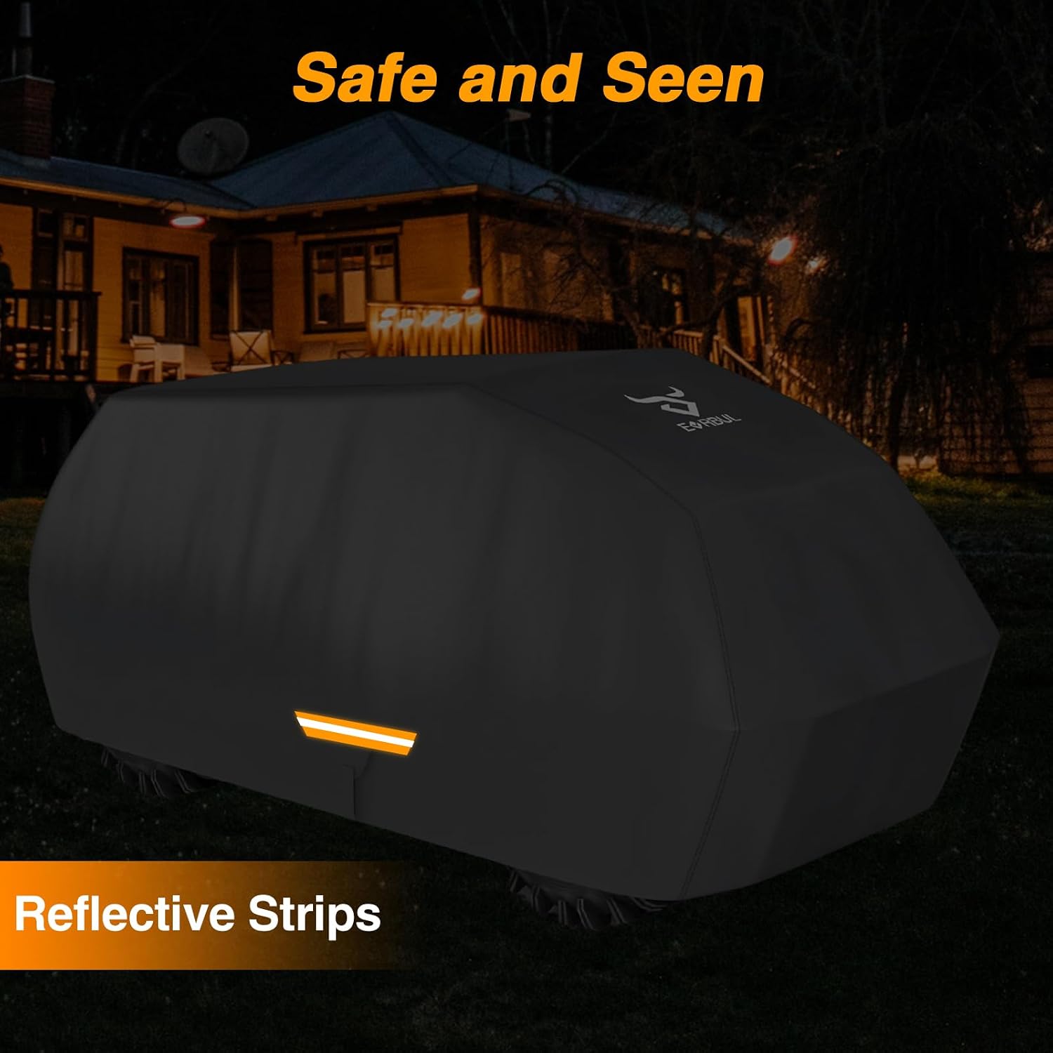 Waterproof ATV Cover 4 Wheeler Quad Cover, 96.5″L×50″W×46″H | Heavy Duty Outdoor ATV Cover for Can-Am Polaris Suzuki