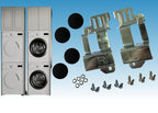 24”wide front loading washing machine and dryer combination stacking kit