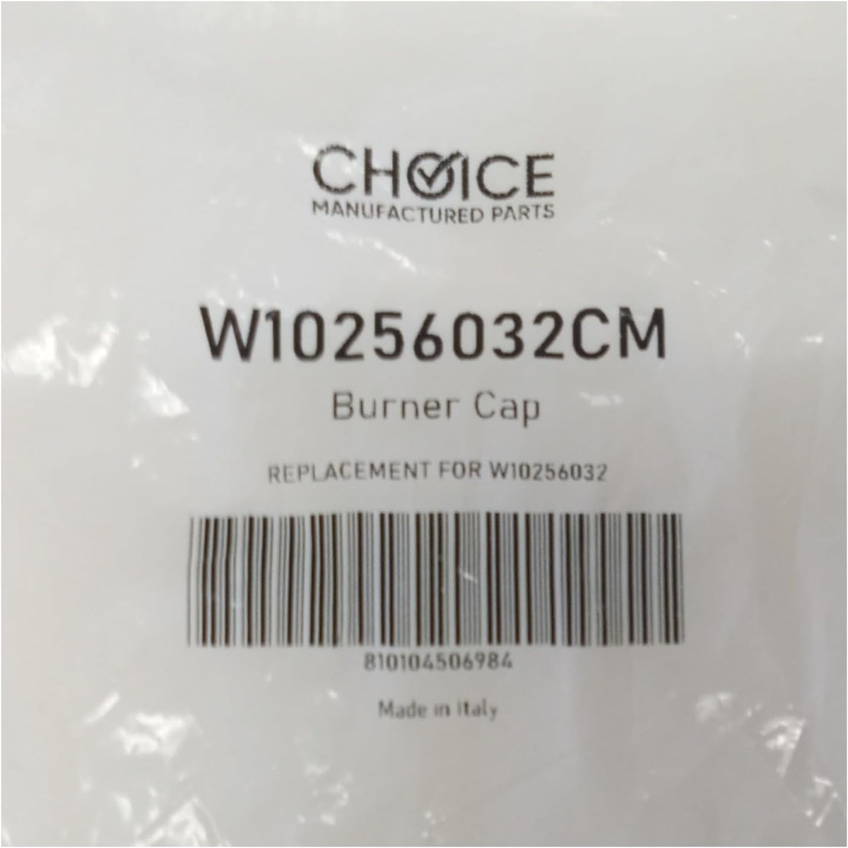 Choice Part WPW10256032 Gas Range Stove Surface Burner Large Cap for Whirlpool