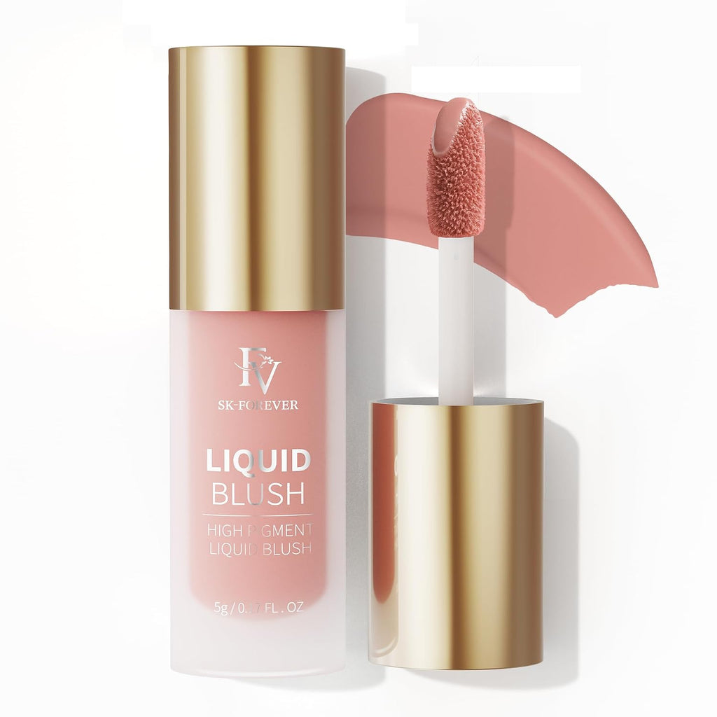 Liquid Blush, Long Lasting Buildable Cream Cheek Tint with High-Pigment Color, Weightless Blendable Formula for