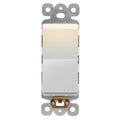 LIDER 15A Decorator Switch with Lighted Paddle, Illuminated Paddle Switch