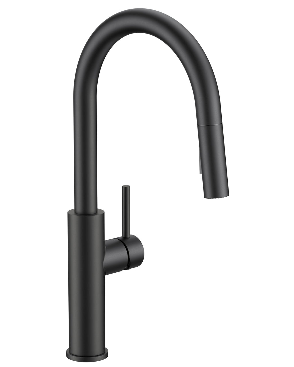 Kitchen Faucet with Pull Down Sprayer, Classic High Arc Black
