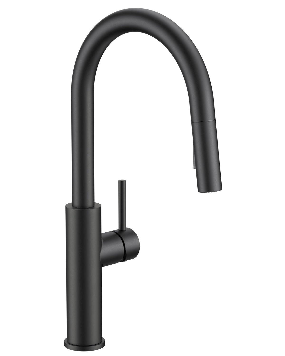 Kitchen Faucet with Pull Down Sprayer, Classic High Arc Black