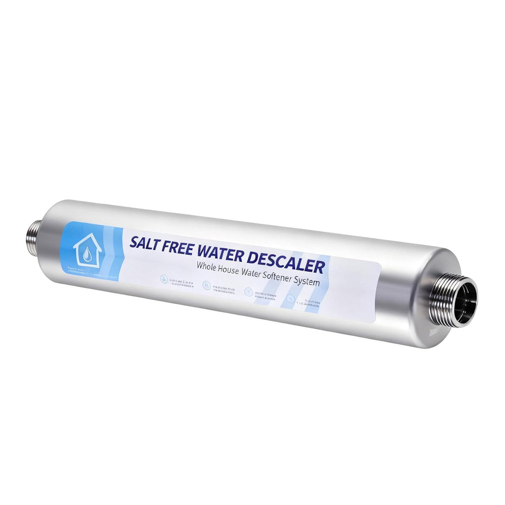 Salt-Free Whole House Water Descaler System, 3/4" NPT, Prevents Limescale in Water Heaters, Boilers & Appliances