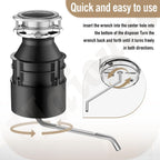 Garbage Disposal Wrench Tool - for InSinkErator Garbage Disposal - Silver