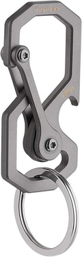 Titanium Keychain, Multifunctional Carabiner Clip Key chain Heavy Duty Car Key Organizer with Bottle Opener
