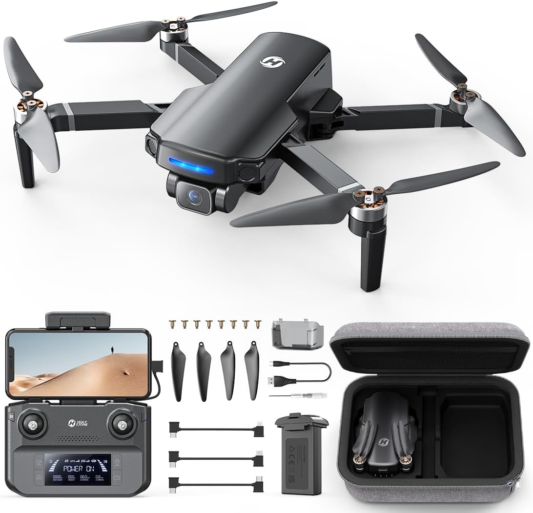GPS Drone with 4K UHD Camera for Adults Beginner; HS360S 249g Foldable FPV RC Quadcopter with 10000 Feet Control