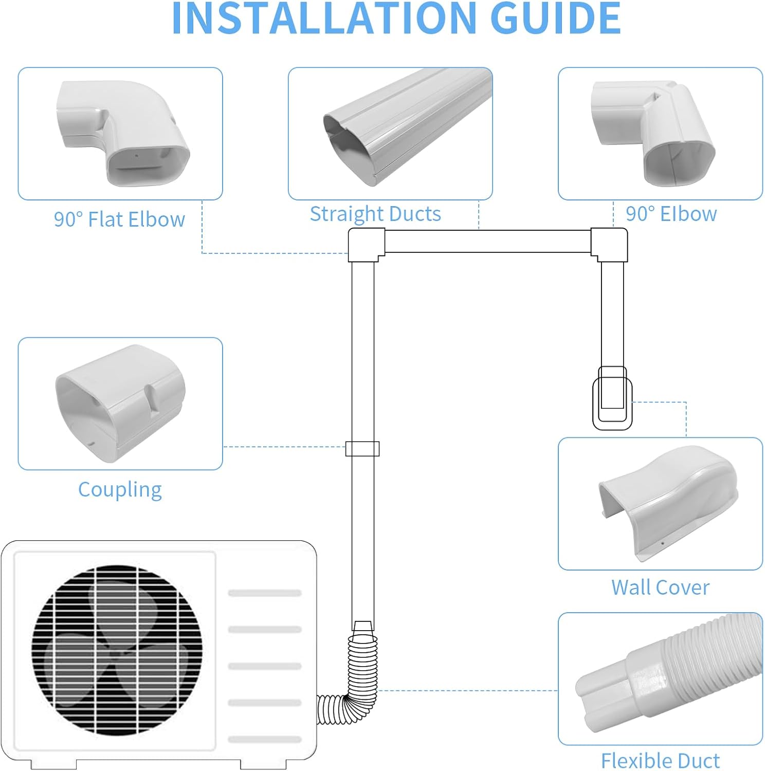 Mini Split Wall Mounting Bracket for Ductless Mini Split-System Air Conditioners, Heavy-Duty Wall Bracket Up to 355