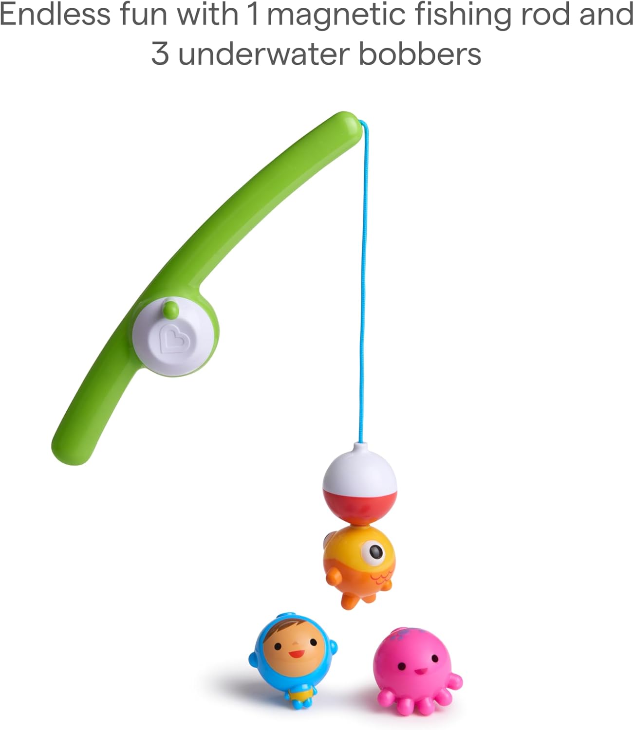 Fishin' Magnetic Baby and Toddler Bath Toy, 4pc Set