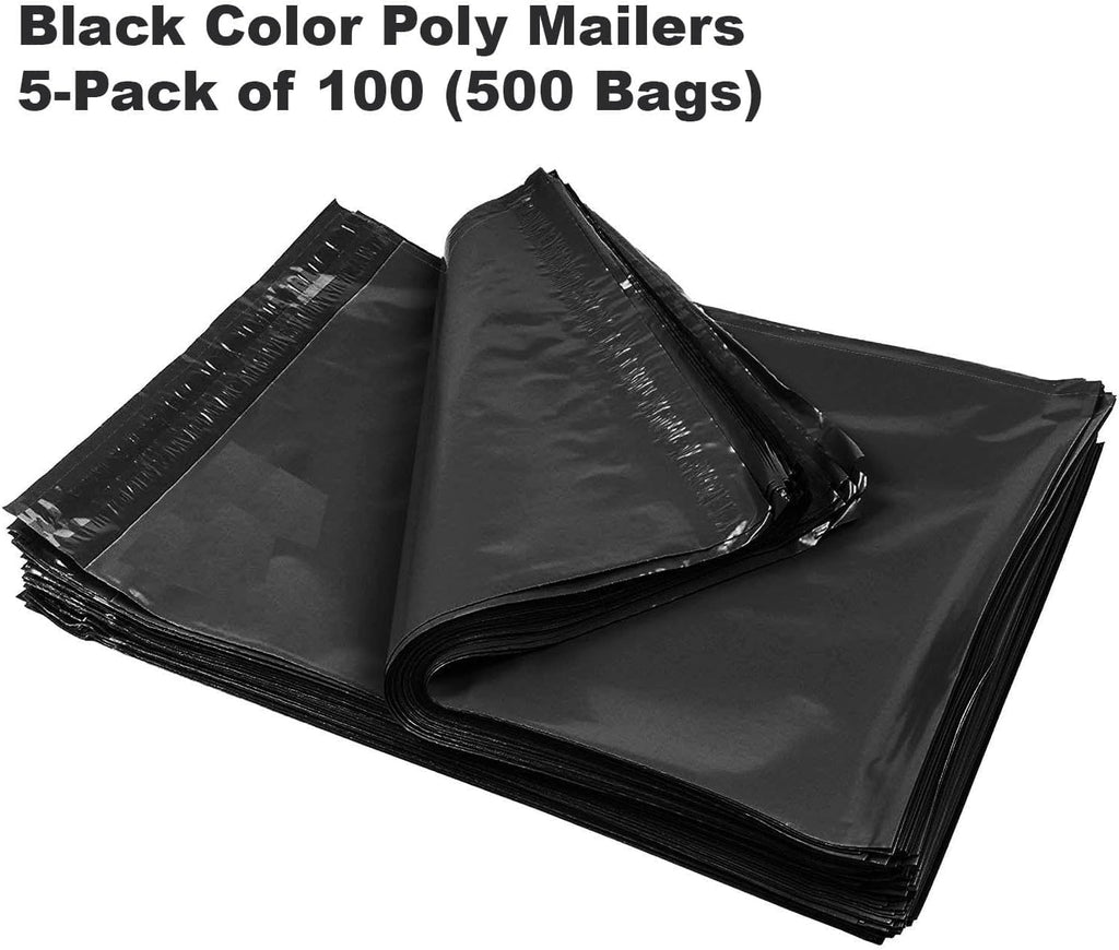 Black Poly Mailers, 10 x 13 Inch, 500 Pack