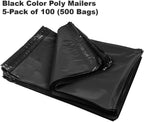Black Poly Mailers, 10 x 13 Inch, 500 Pack