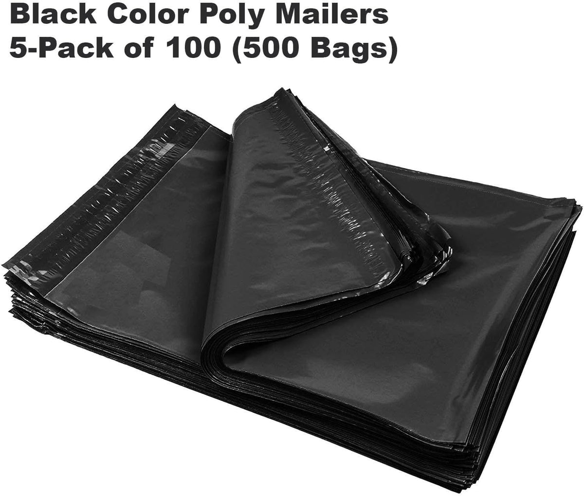 Black Poly Mailers, 10 x 13 Inch, 500 Pack