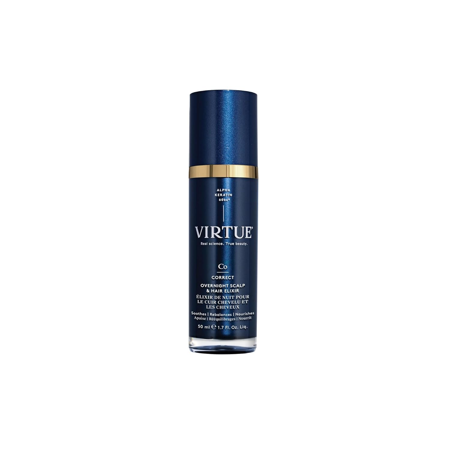 Correct Overnight Scalp and Hair Elixir, Drug-Free, Dermatologist Tested, Safe for All Hair Types 1.7 Fl Oz