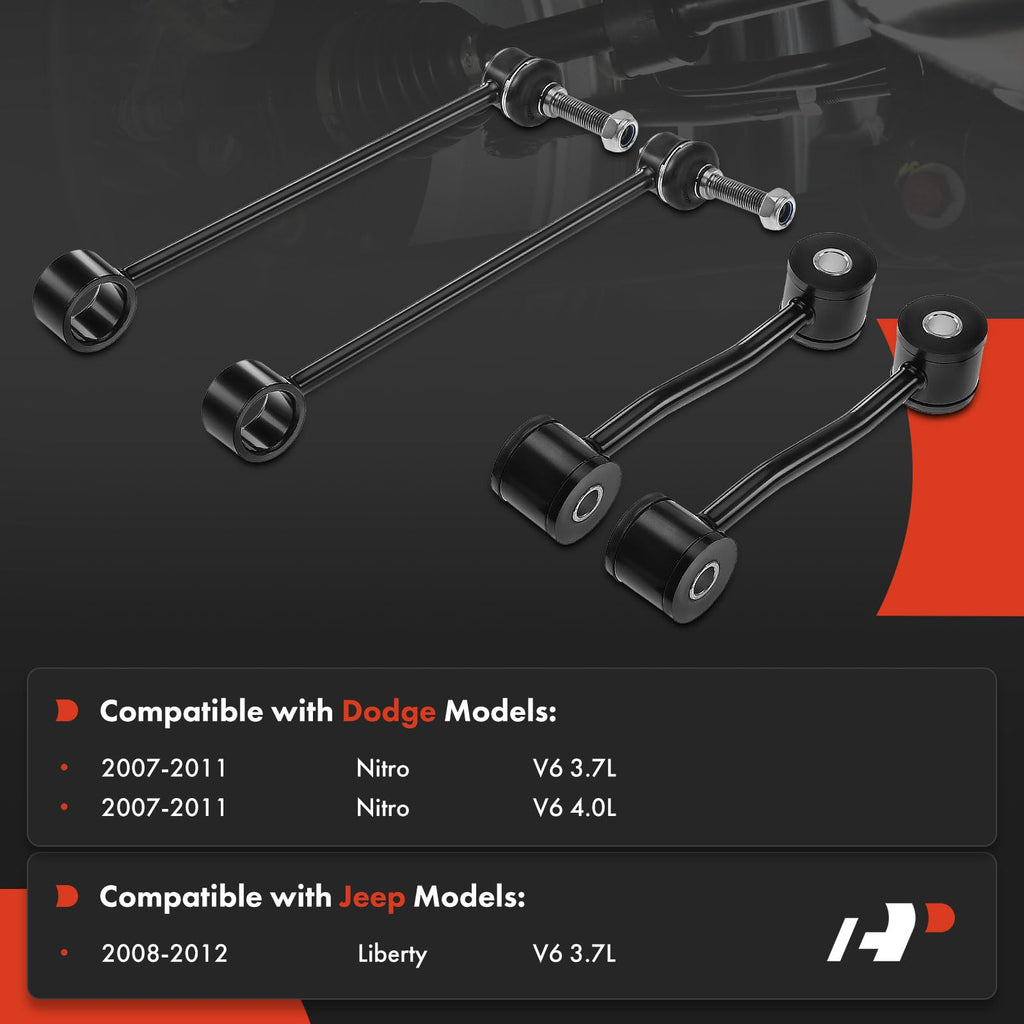 A-Premium Front & Rear Sway Bar Link Stabilizer Bar End Link Kit