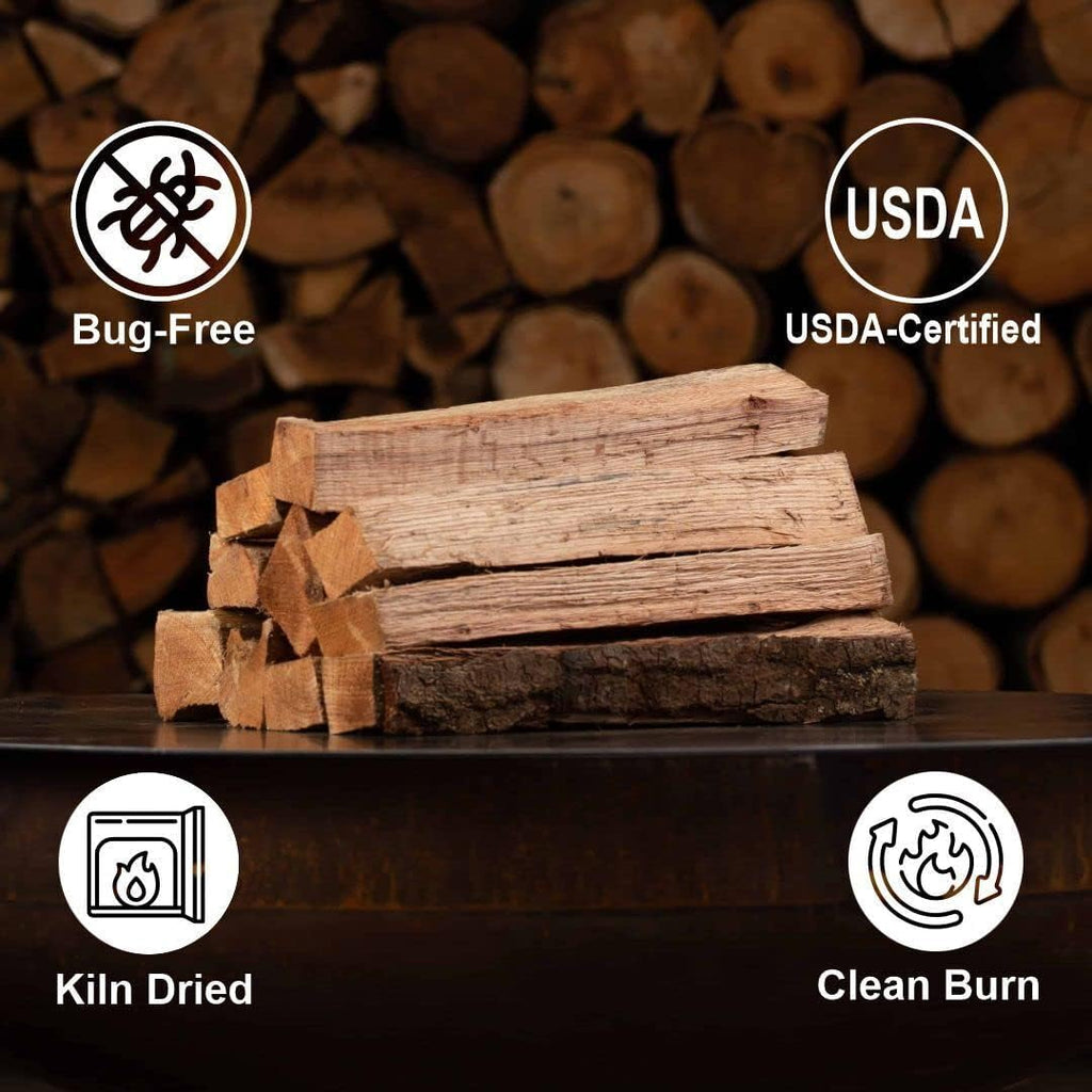 Kiln Dried Pizza Oven Cooking Logs, Approx 12 lbs, Wood Logs for Pizza Ovens, Grills and Smokers, Solo Stove Mesa XL