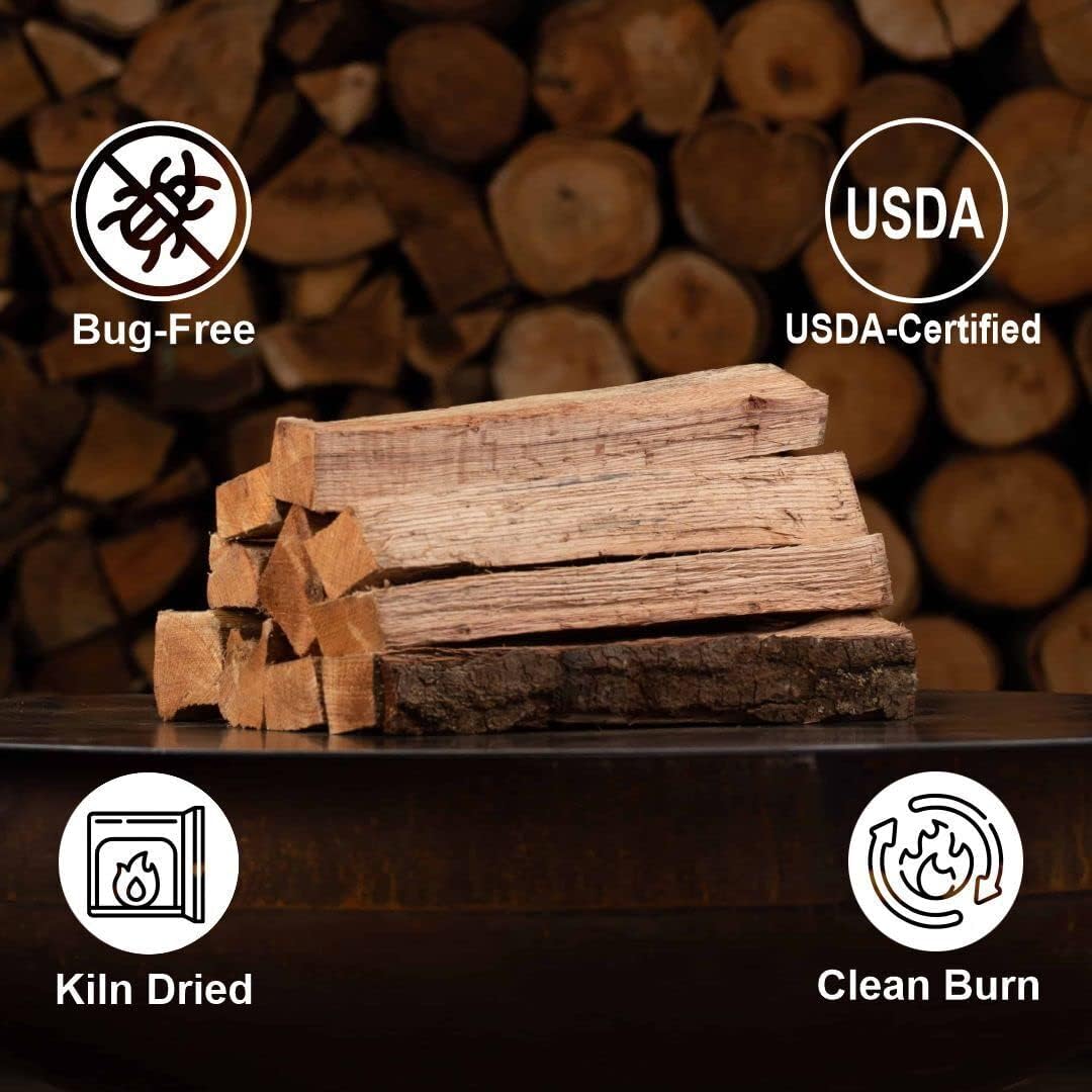 Kiln Dried Pizza Oven Cooking Logs, Approx 12 lbs, Wood Logs for Pizza Ovens, Grills and Smokers, Solo Stove Mesa XL
