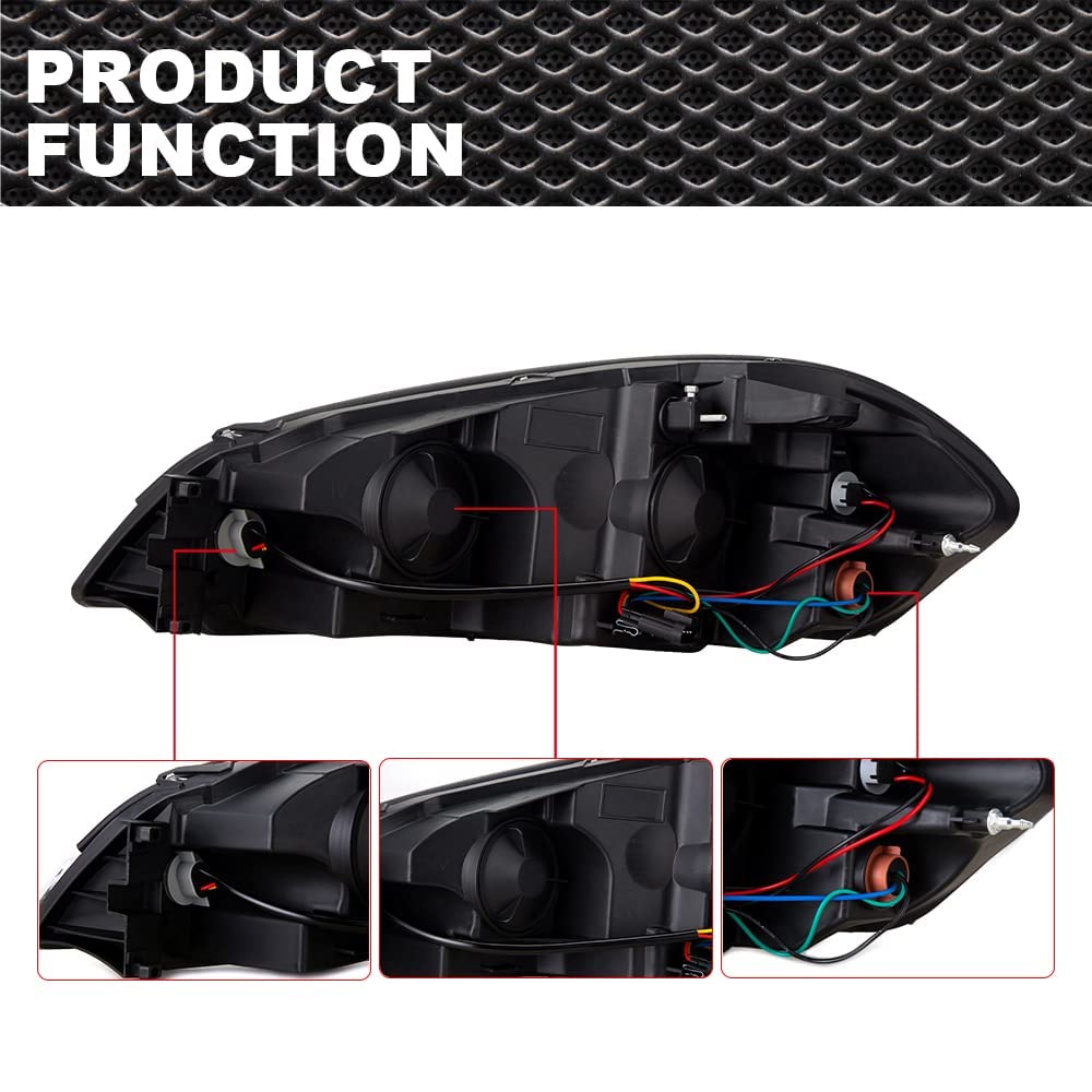 LED Headlights Assembly Fit Chevy Impala 2006-2013