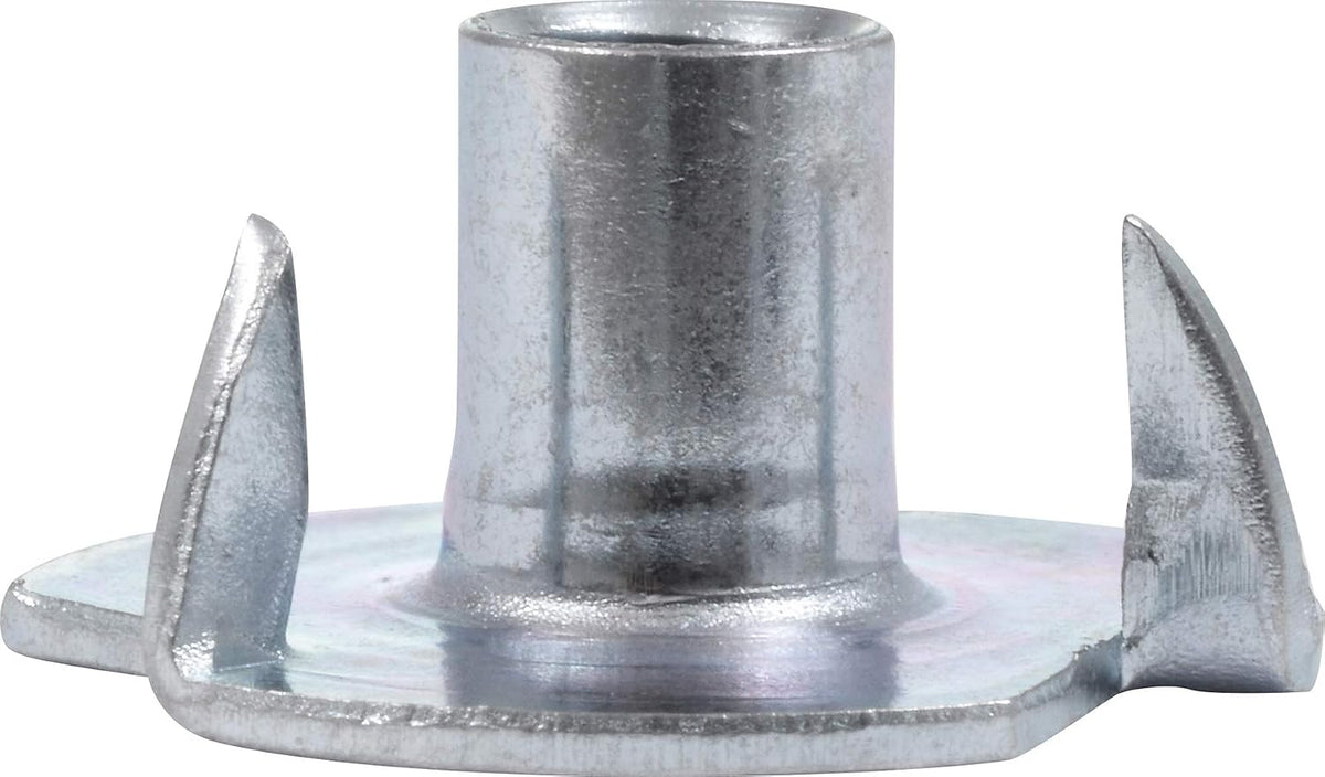 Hillman Pronged Tee Nuts, #8-32, 100 Pack, Zinc-Plated Steel