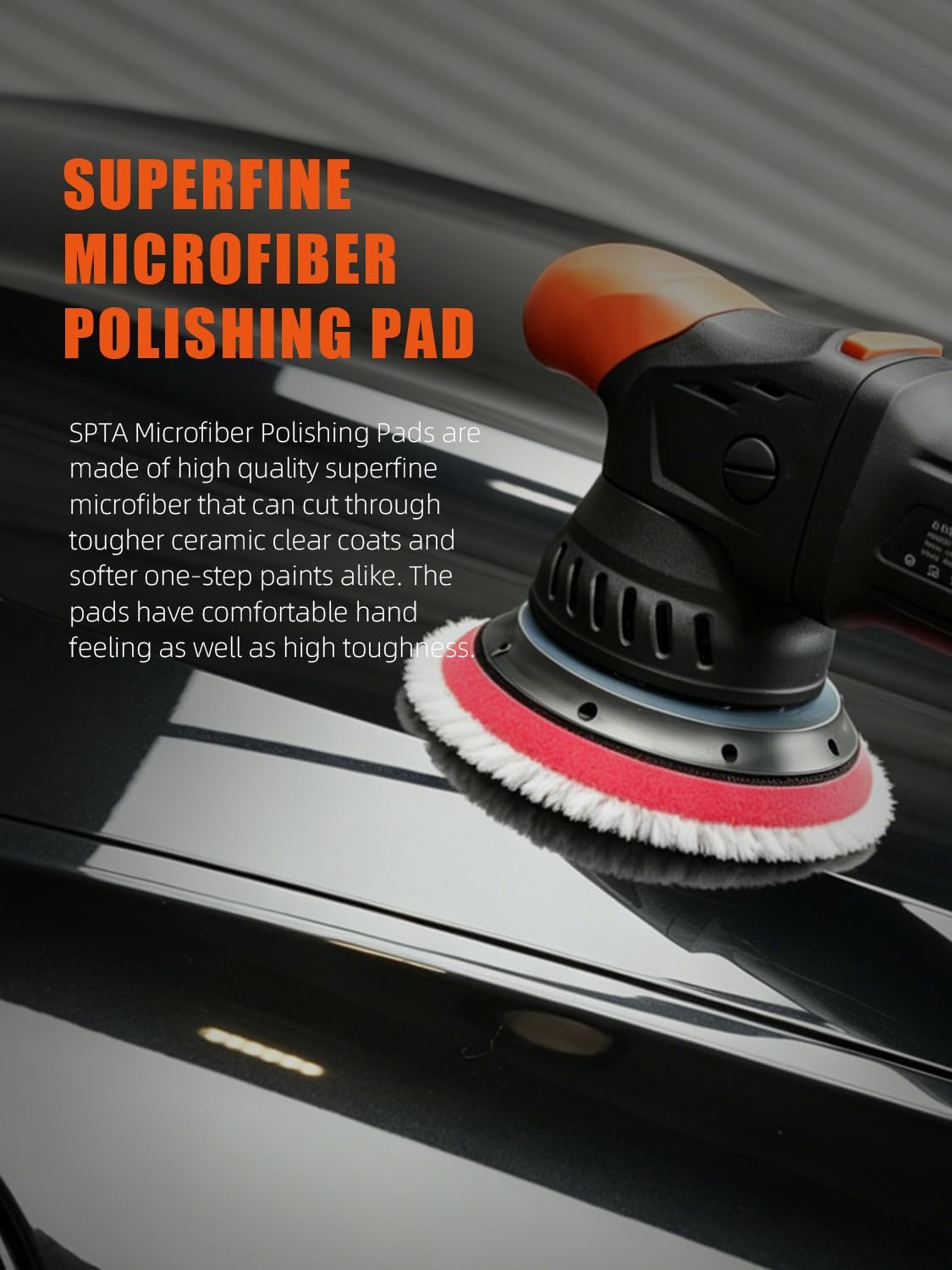 Microfiber Cutting Pads, Microfiber Finishing Pads 2Pcs 5Inch 125mm Finishing Disc Soft Microfiber Wax Removal Pad