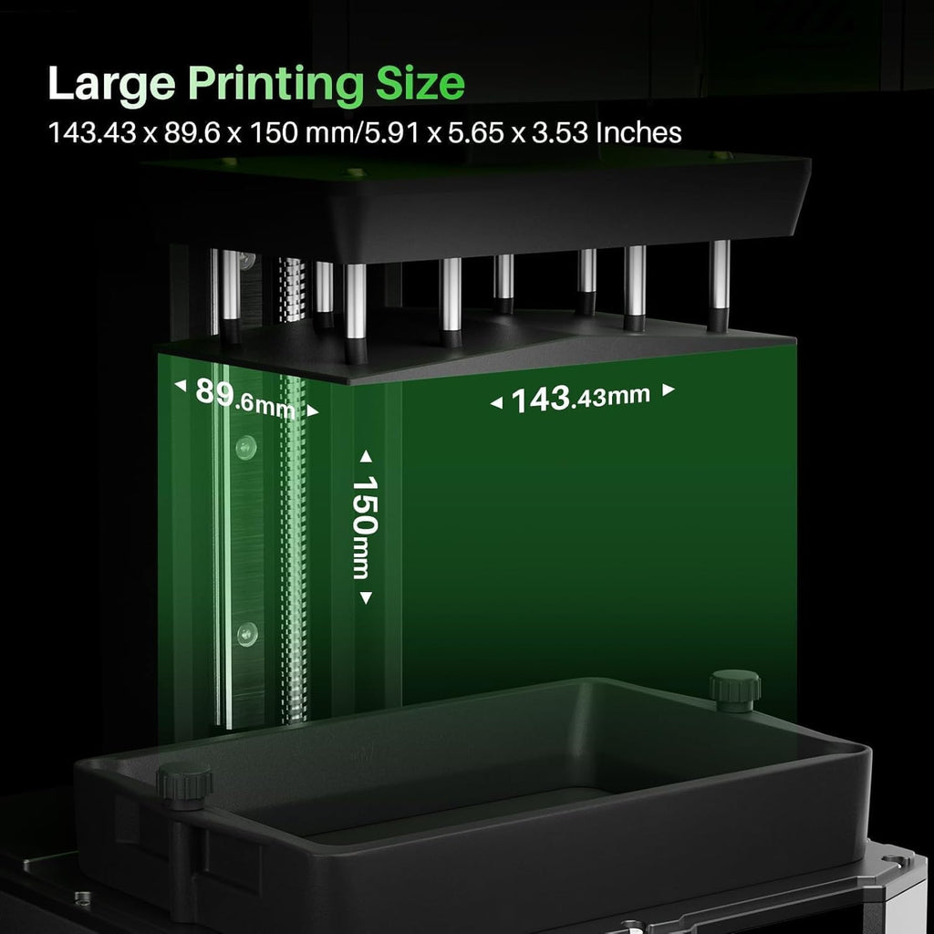 Mars 5 MSLA Resin 3D Printer, Resin Printer for Beginner | Auto-Leveling, Smart Mechanical Sensor, Overheat