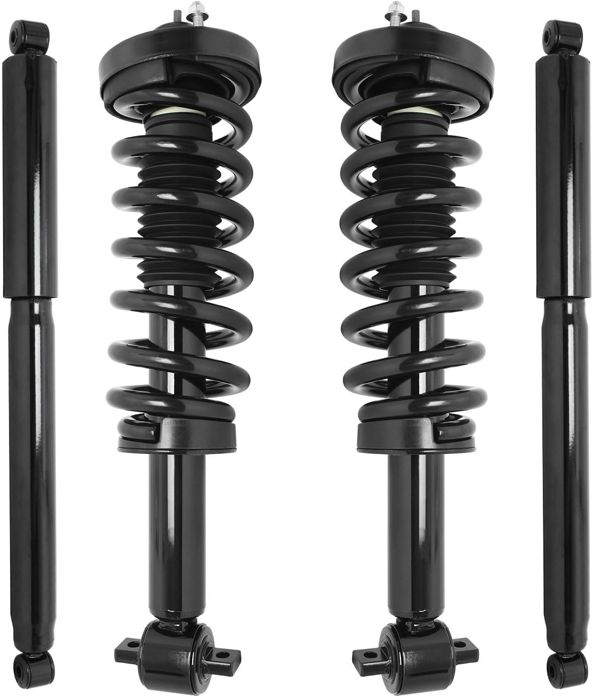 COMPLETESTRUTS - Front Complete Strut Assemblies with Coil Springs and Rear Shock Absorbers Replacement for 2014 Ford F-150 4WD - Set of 4