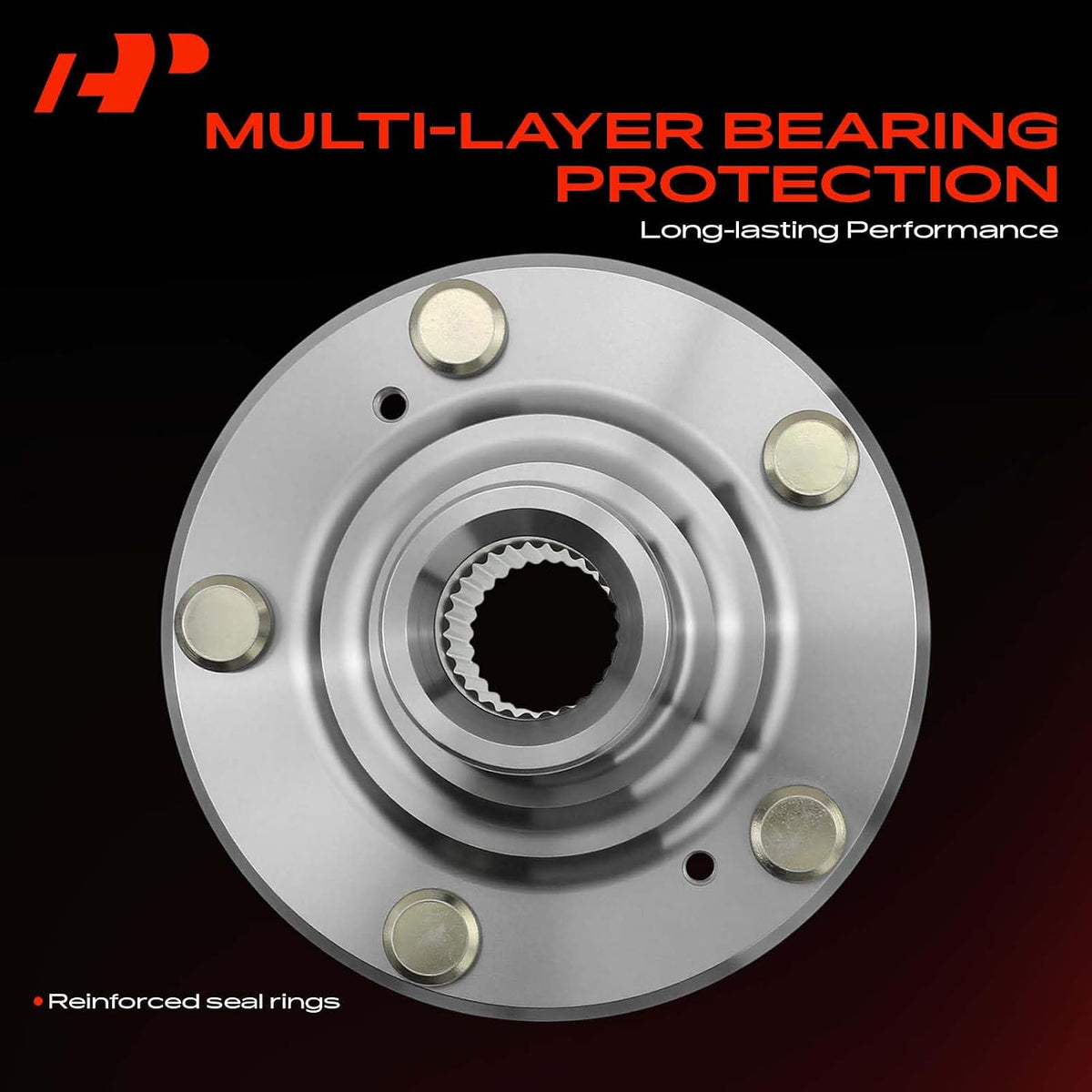 A-Premium 2 x Front Wheel Bearing and Wheel Hub Kit, Non-ABS